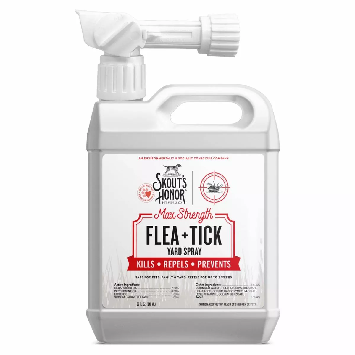 Skout’s Honor Flea & Tick Dog Yard Spray 32oz