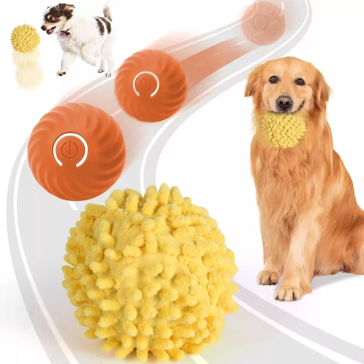 Smart Rolling & Bouncing Pet BallMotion-Activated