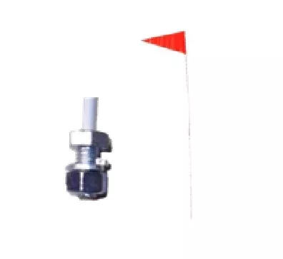 SMV Industries 6ft Pole Red Safety Flag