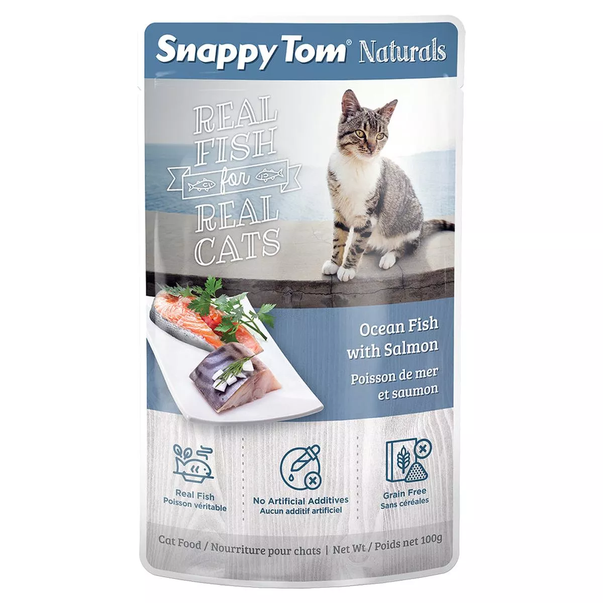 Snappy Tom Pouch Ocean Fish & Salmon Pouch