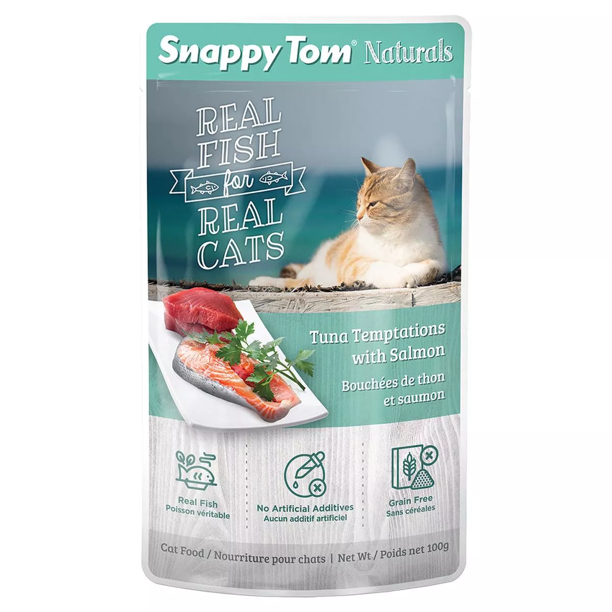 Snappy Tom Tuna & Salmon Pouch