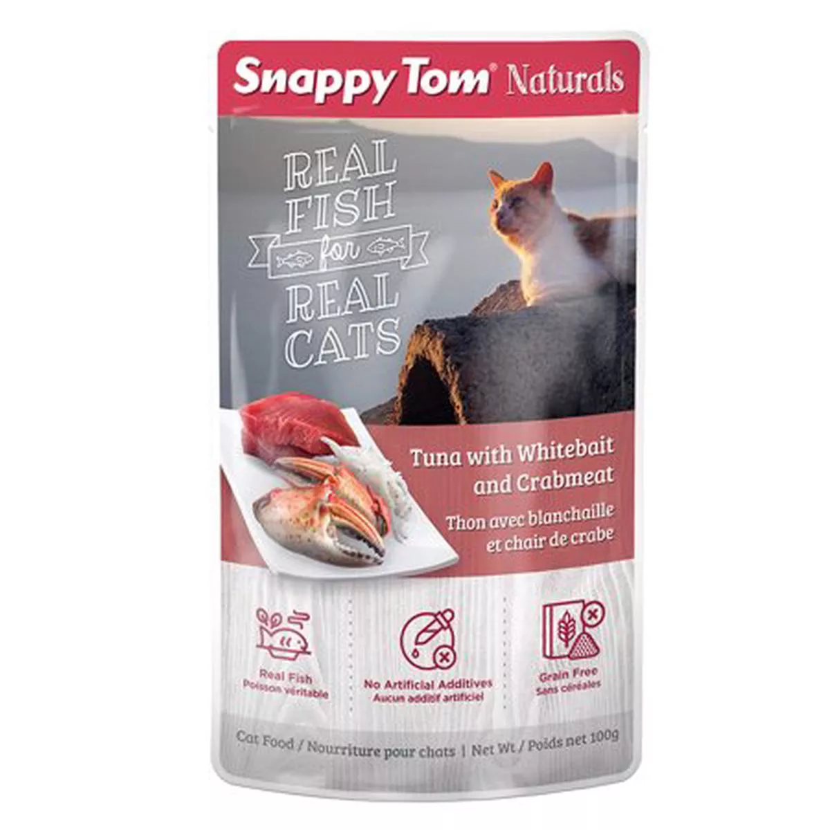 Snappy Tom Tuna, Whitebait, Crab Pouch