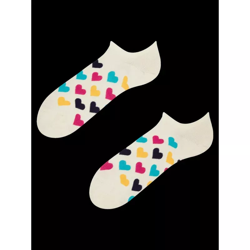 Sneaker Socks Colorful Hearts
