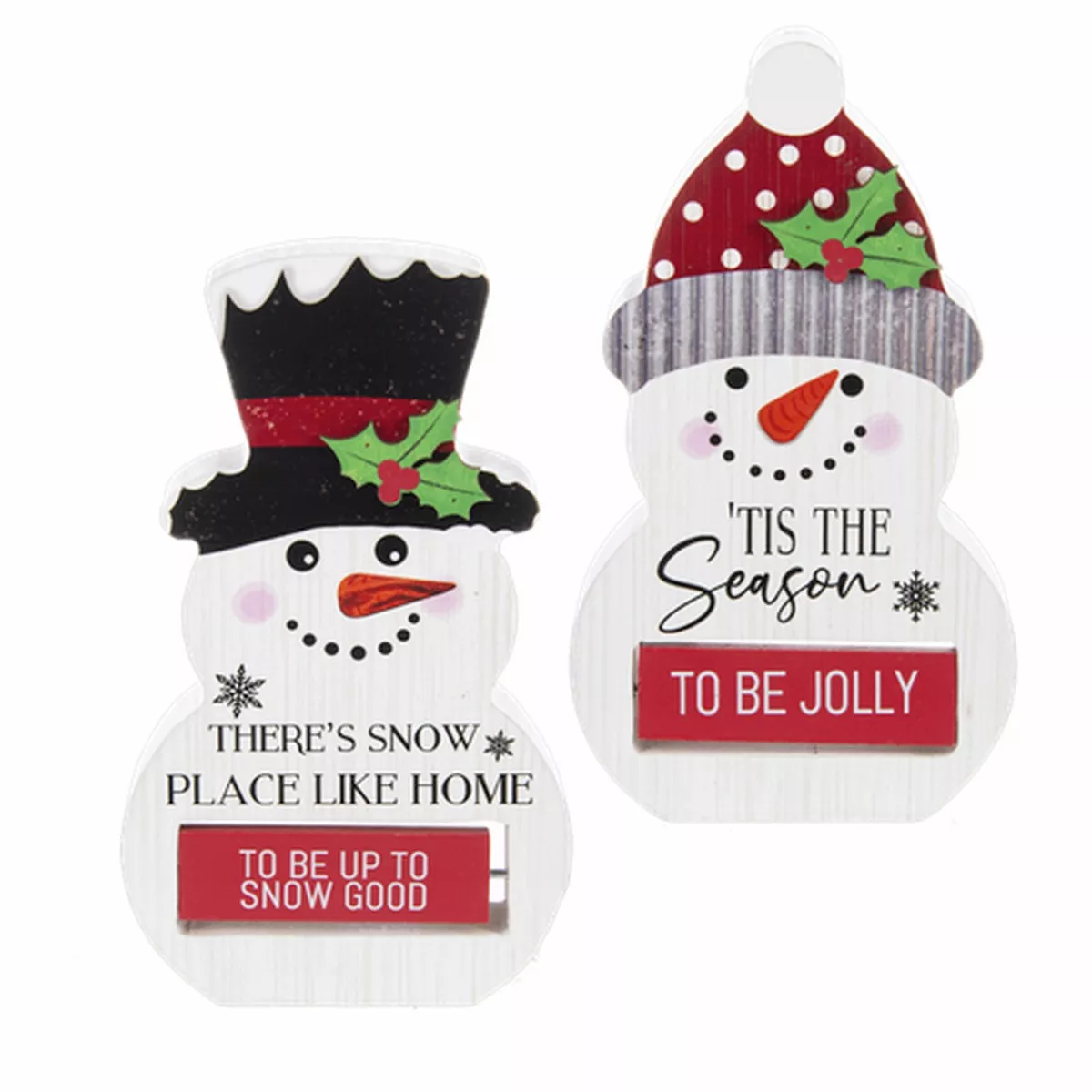 Snowman Spinning Signs