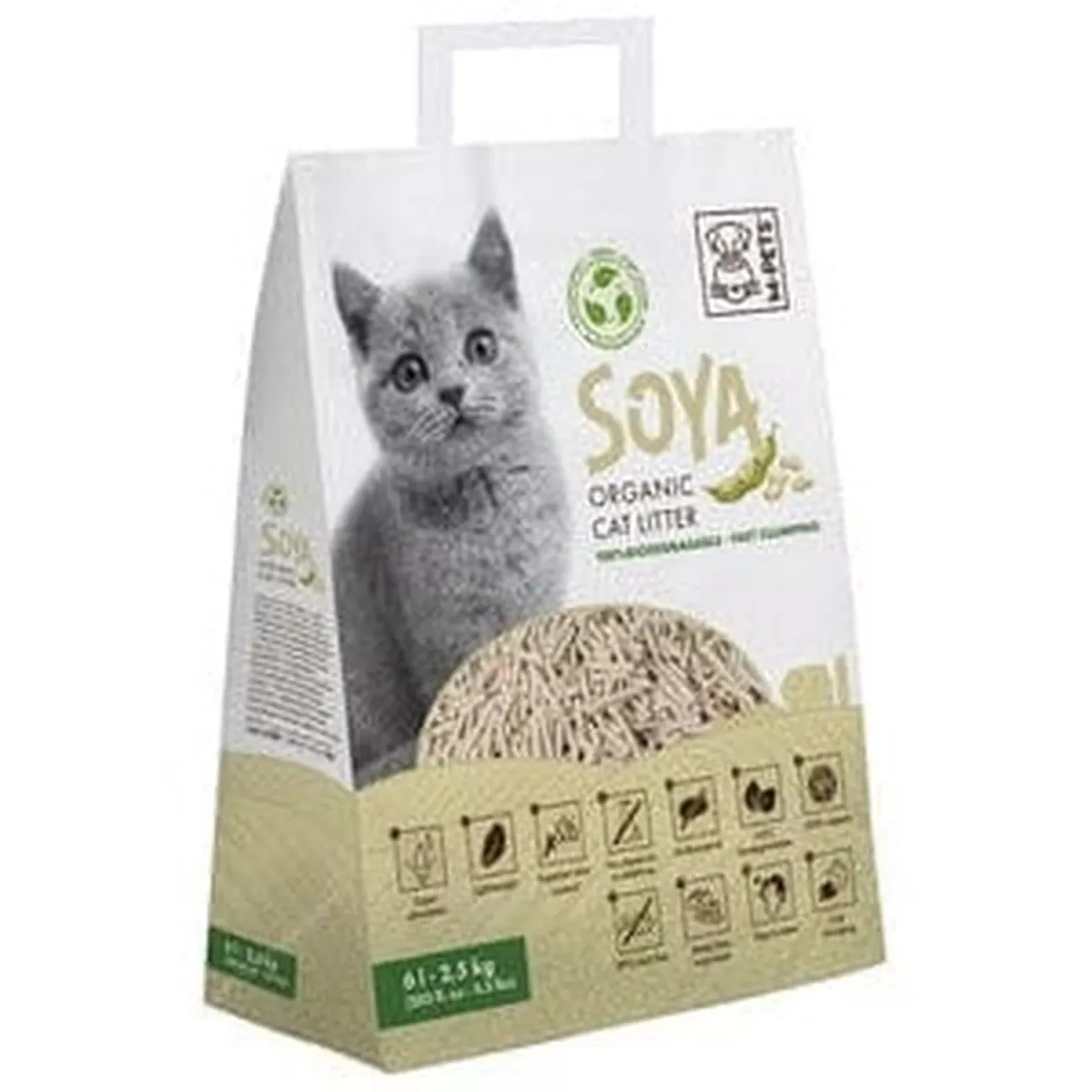 Soya Organic Cat Litter 6 L - 100% Biodegradable