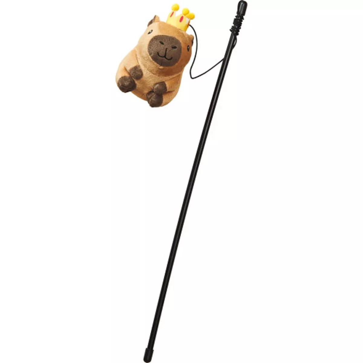 SPOT Capybara with Crown Teaser Wand Cat Toy