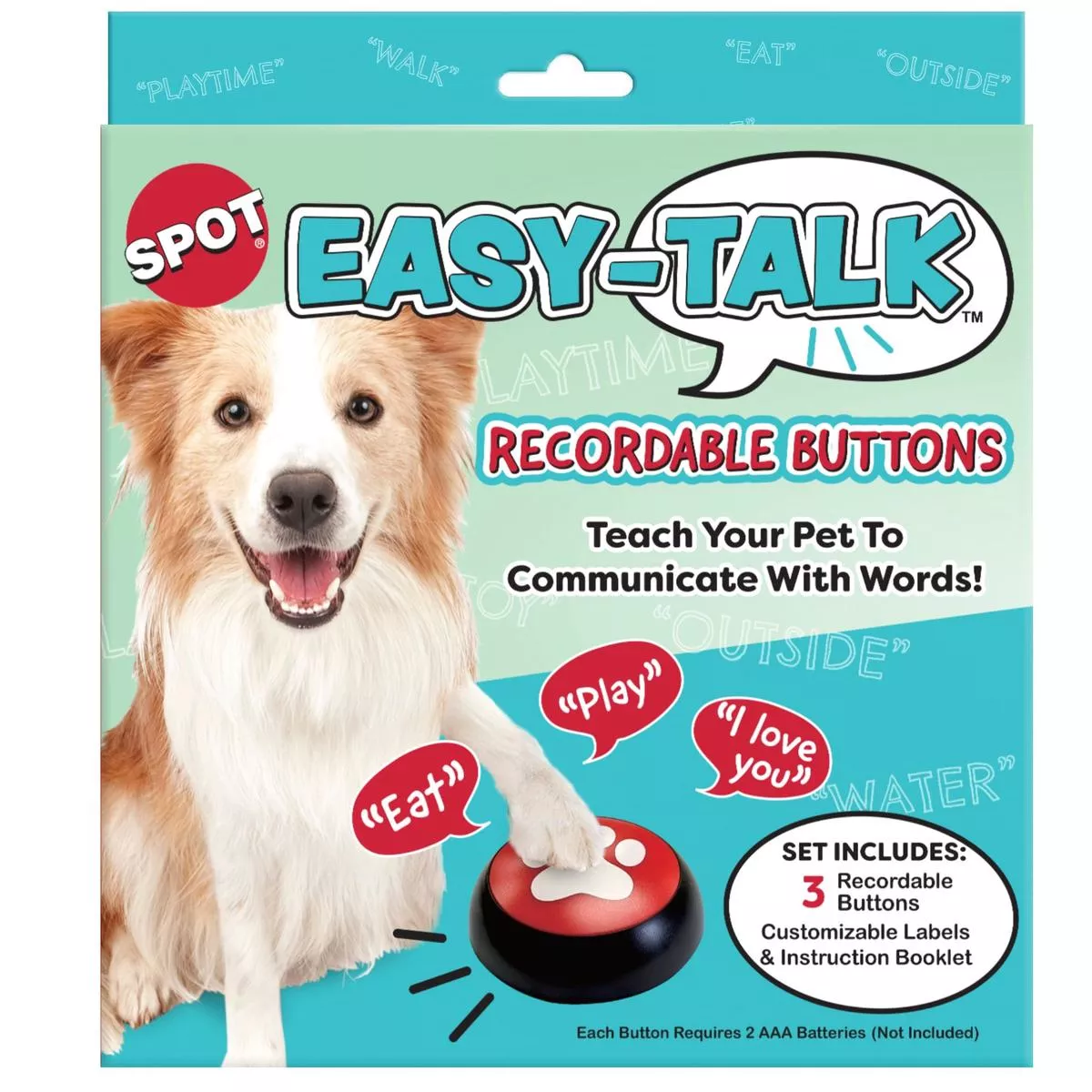 Spot Easy-Talk Recordable Buttons for Pets