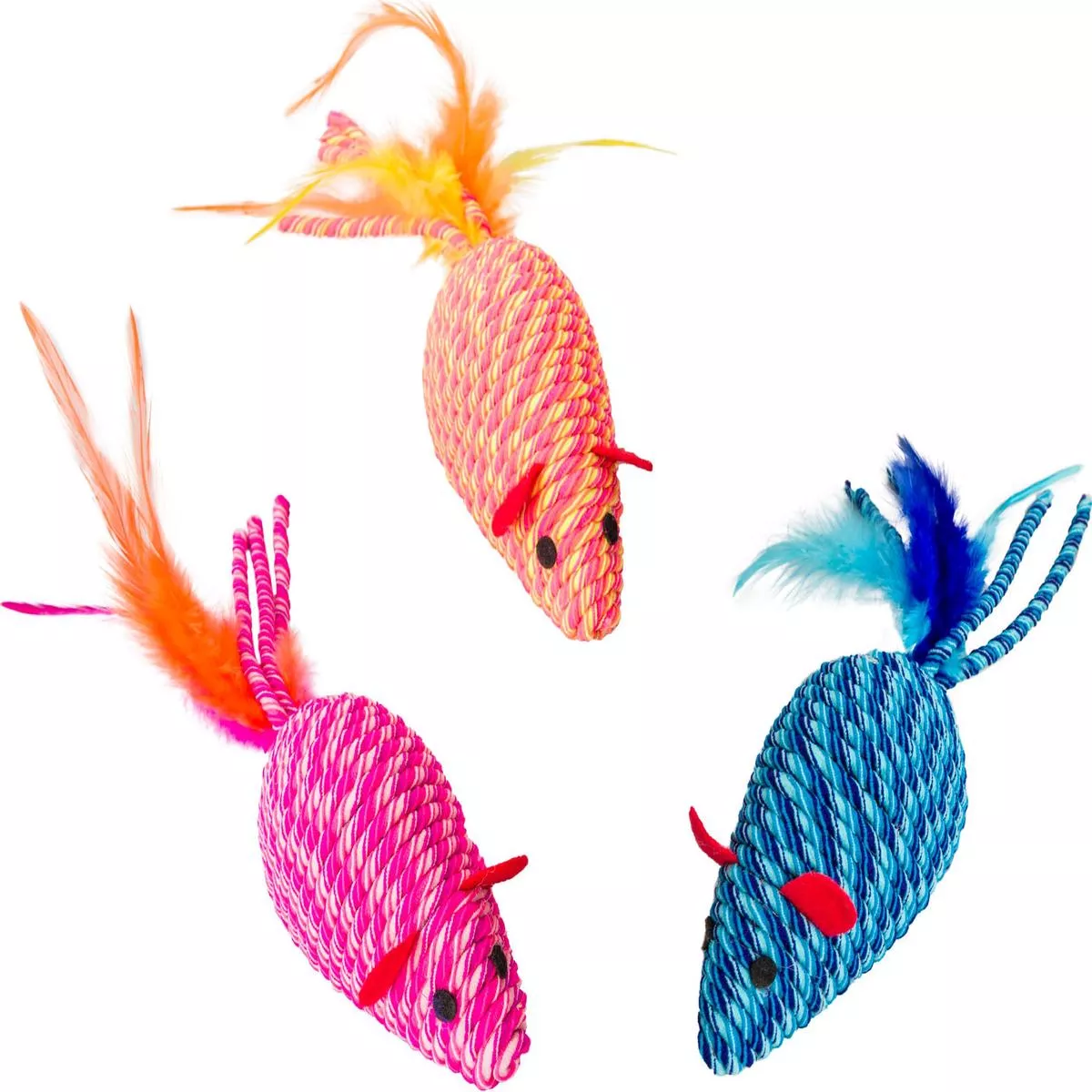 Spot Elasteeez Mouse W/Feathers – ASSORTED | 6 IN