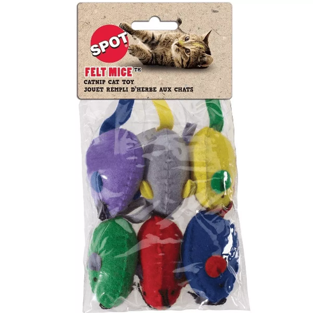 Spot Felt Mice Catnip Cat Toy