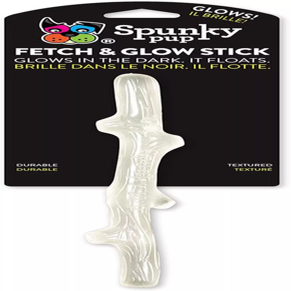 SpunkyPup Fetch & Glow Stick Dog Toy