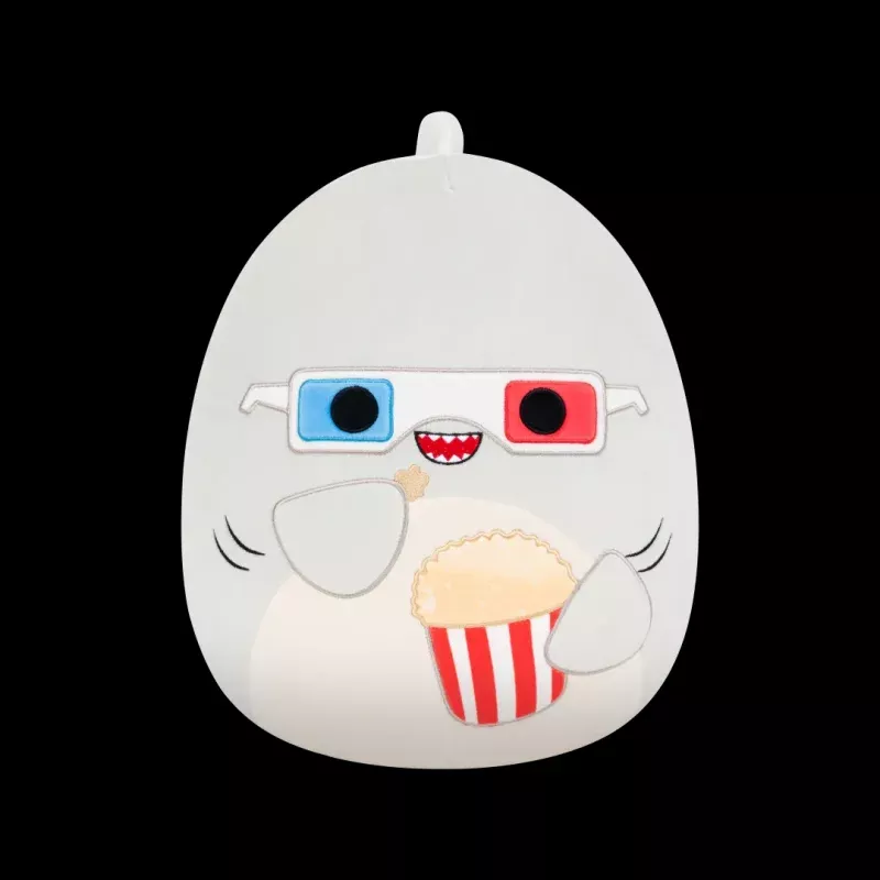 Squishmallows Gordon the Grey Shark with Popcorn, 35 cm