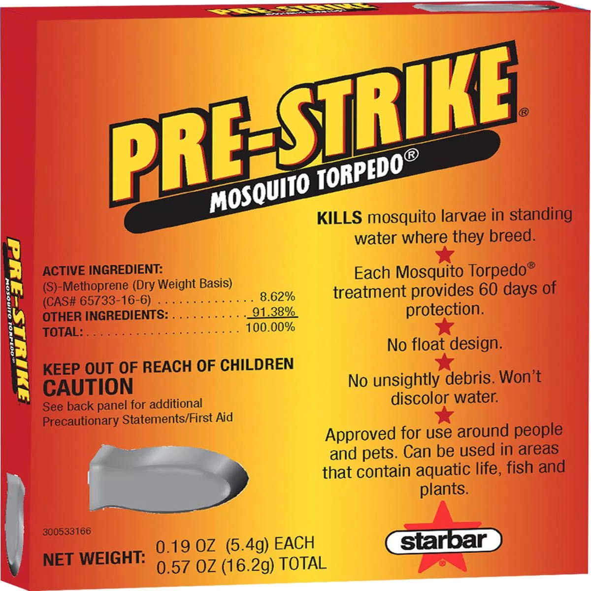Starbar Pre-Strike Mosquito Torpedo – 0.57 OZ