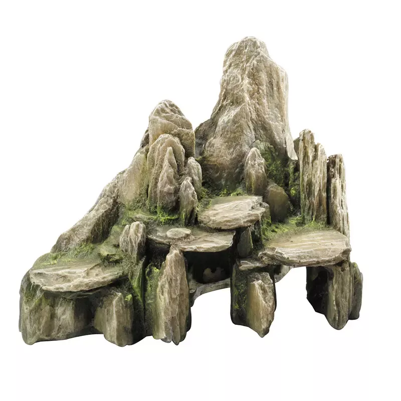STONE WITH MOSS 25,5×15,5x20CM green