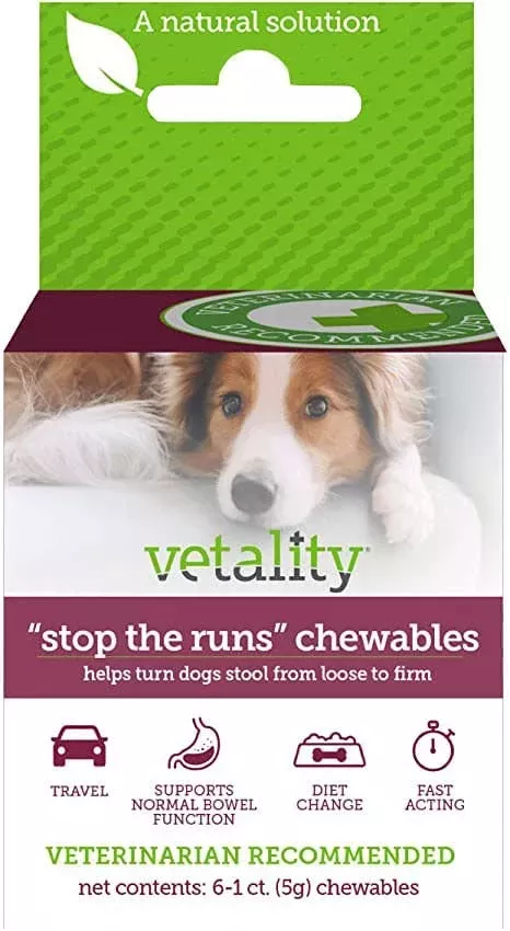‘Stop the Runs’ Anti-Diarrhea Chewables for Dogs, 6-1 ct