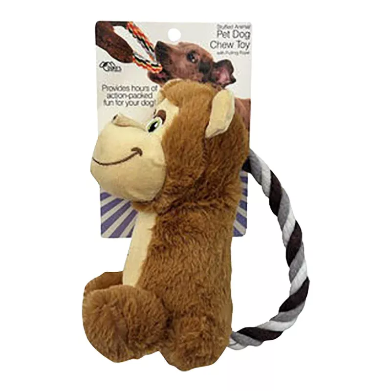 Stuffed Animal Rope Puller, Assorted, 9" Assorted