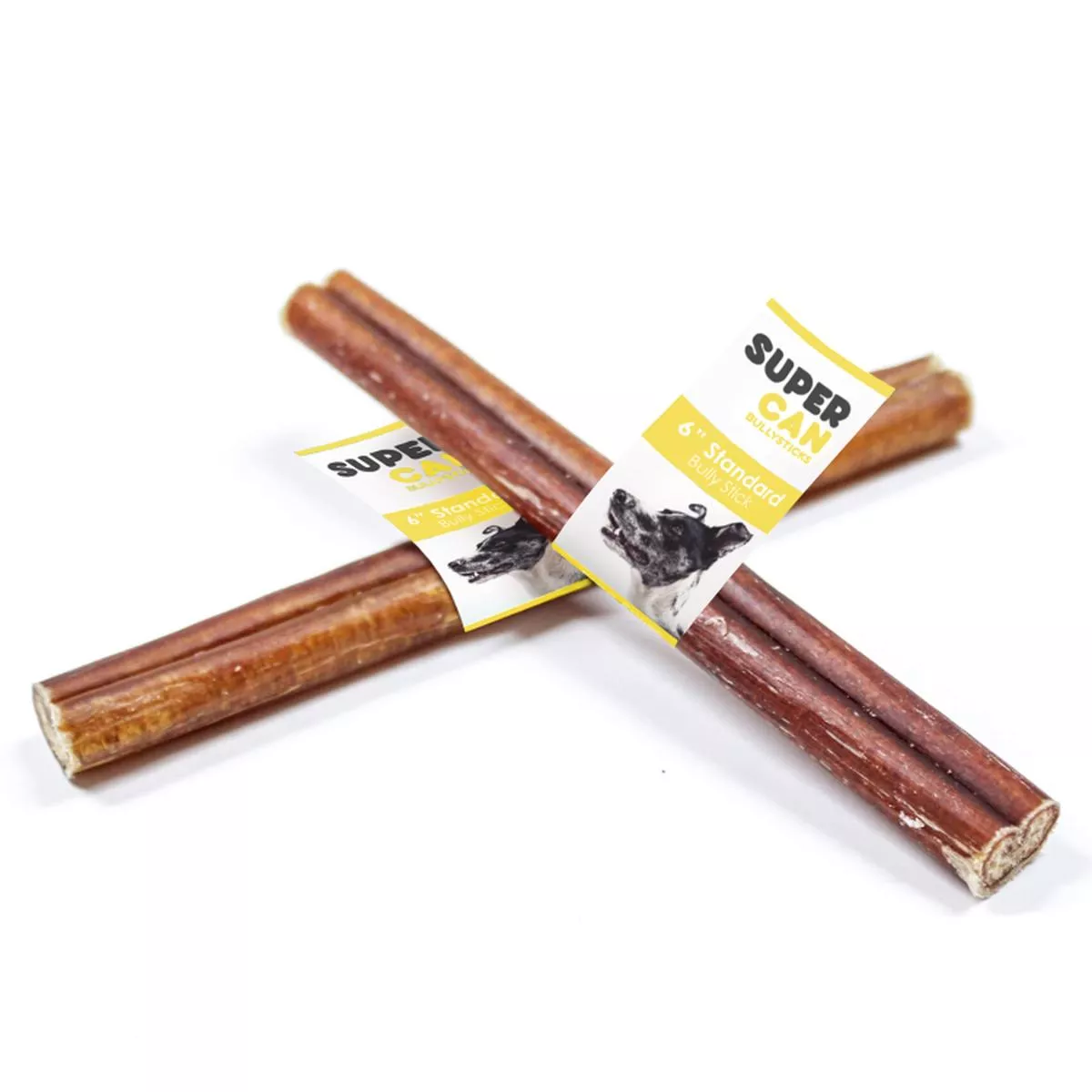 SuperCan 6″ Standard Bully Stick, 1-count