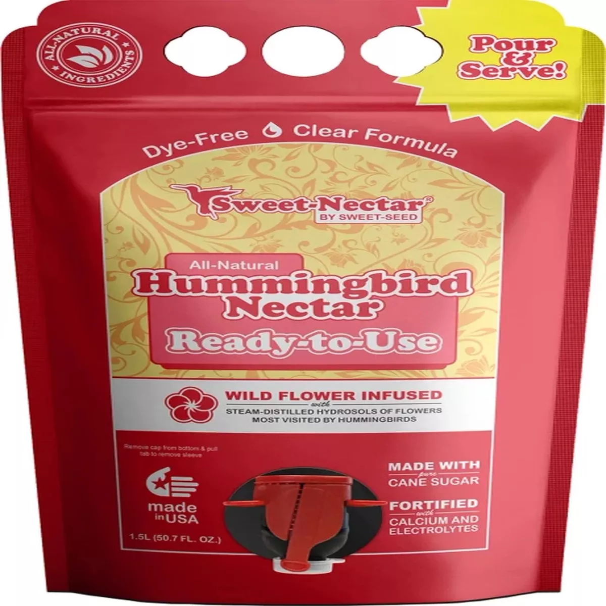 Sweet-Nectar Hummingbird Ready-to-Use Nectar, 1.5 L