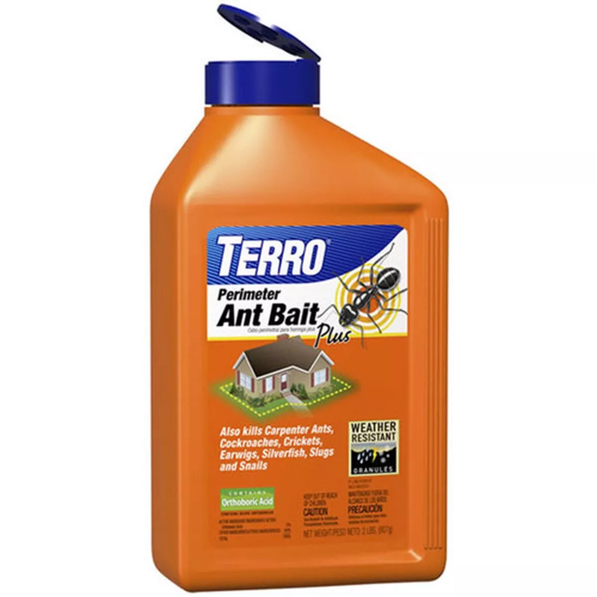 Terro Perimeter Granular Ant Bait Plus, 2Lb Bottle
