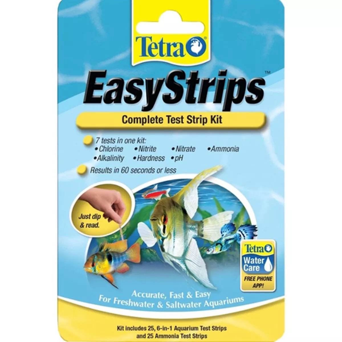 Tetra EasyStrips Complete Test Strip Kit, 25pk