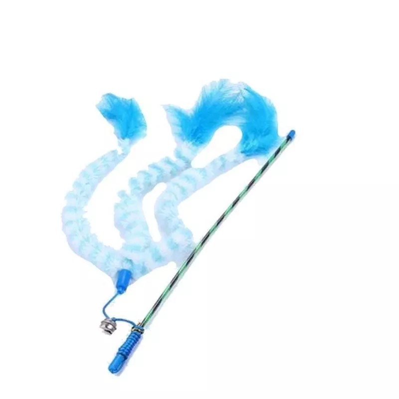 Three strands of plush cat teaser