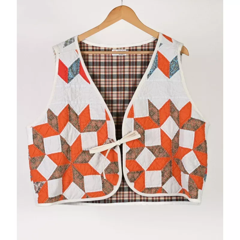 Tie-Up Vest-X-Large
