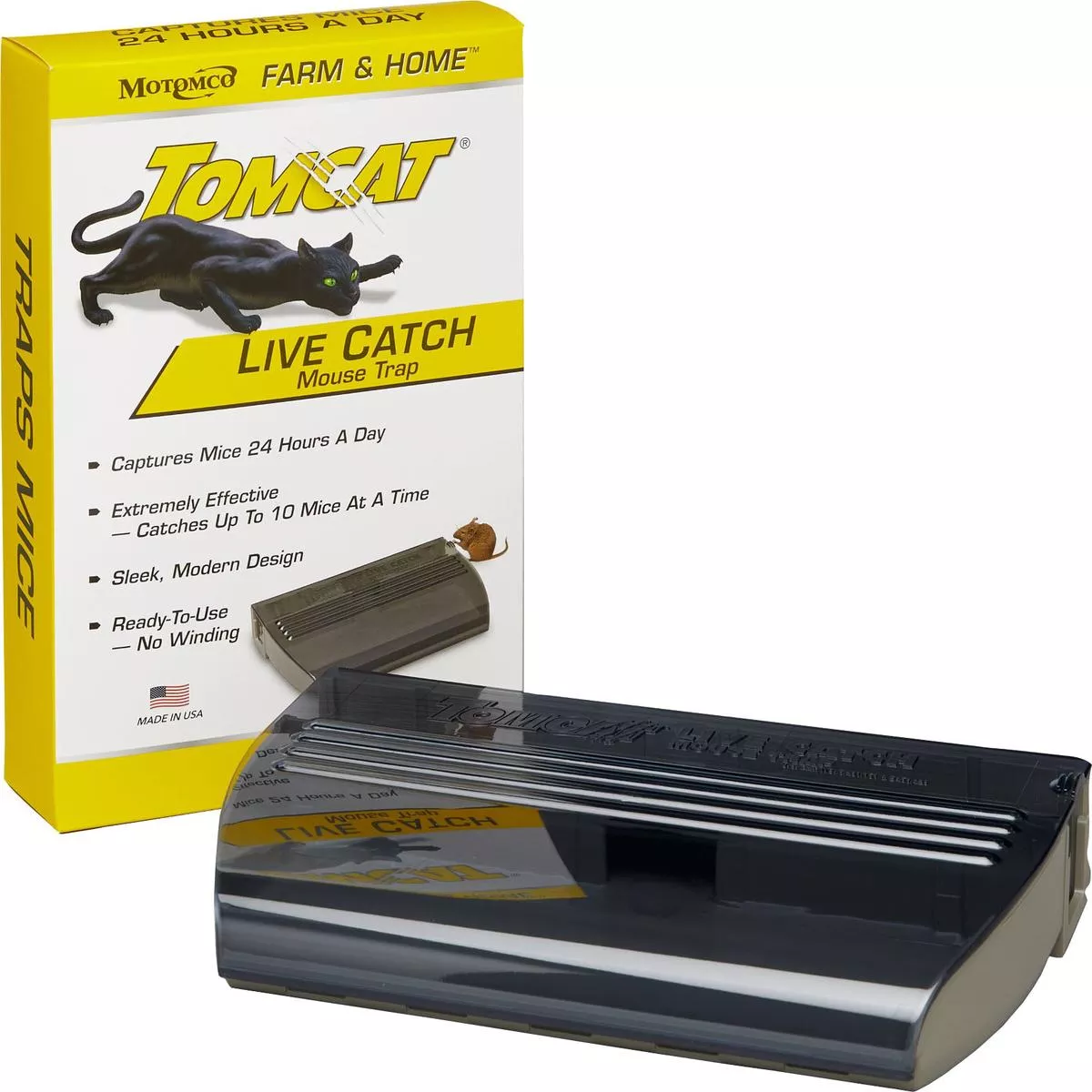 Tomcat Live Catch Mouse Trap – BLACK | 1 PK