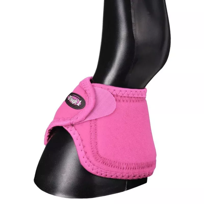 Tough1 "No Turn" Bell Boots, Pair Pink