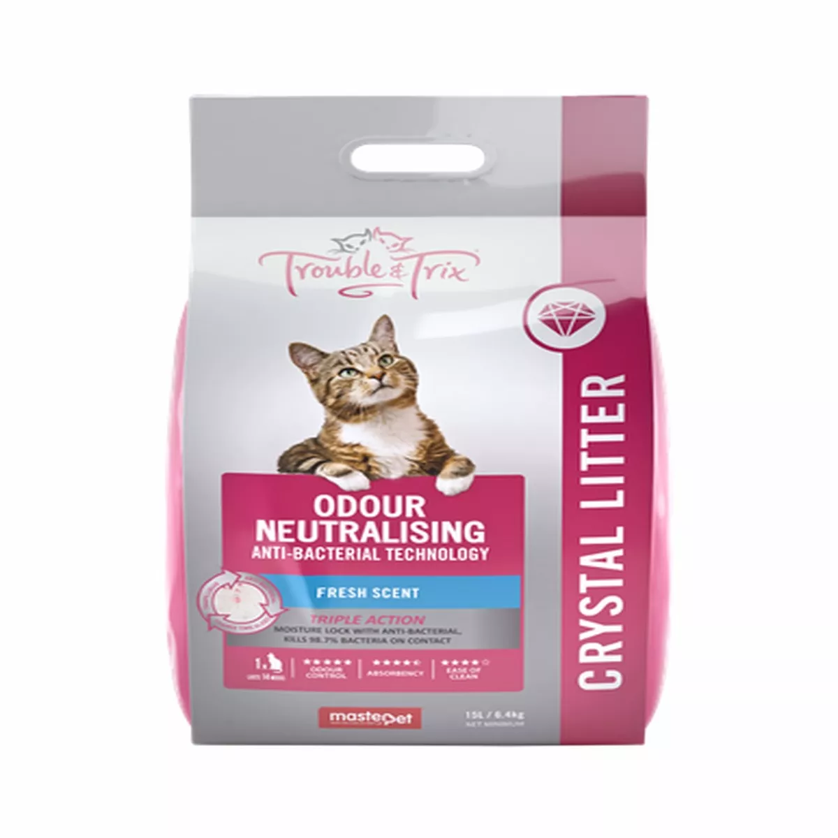 Trouble & Trix Antibacterial Cat Litter Crystals