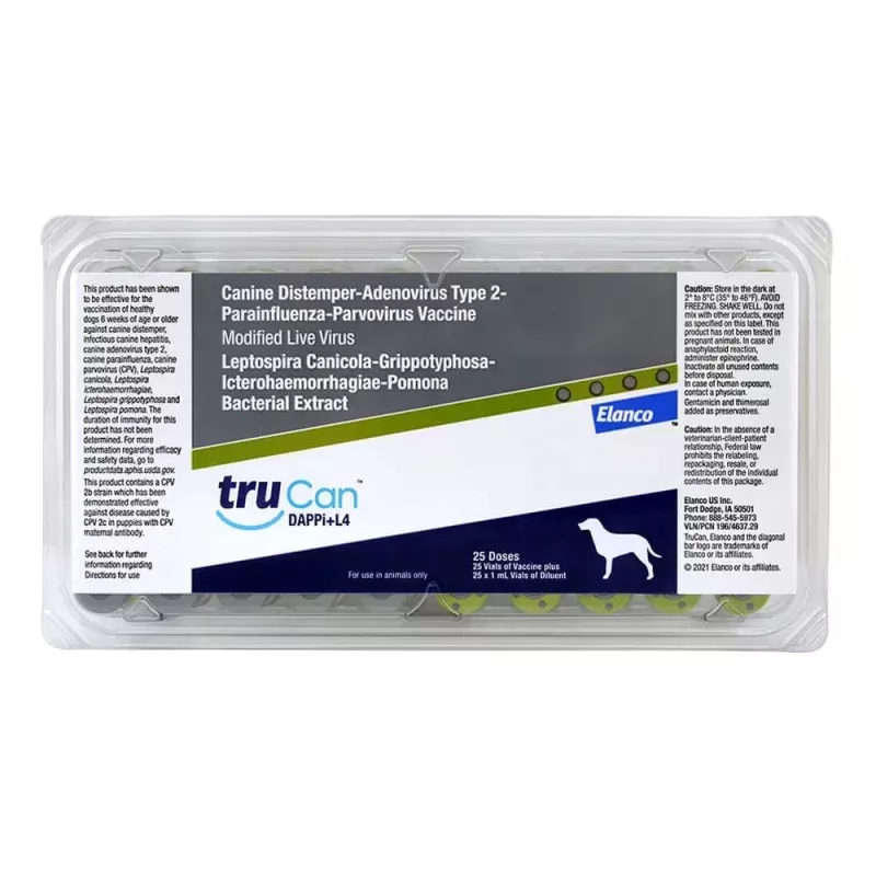 TruCan DAPPi+L4 (formerly Duramune Max 5/4L), 25 Single Doses