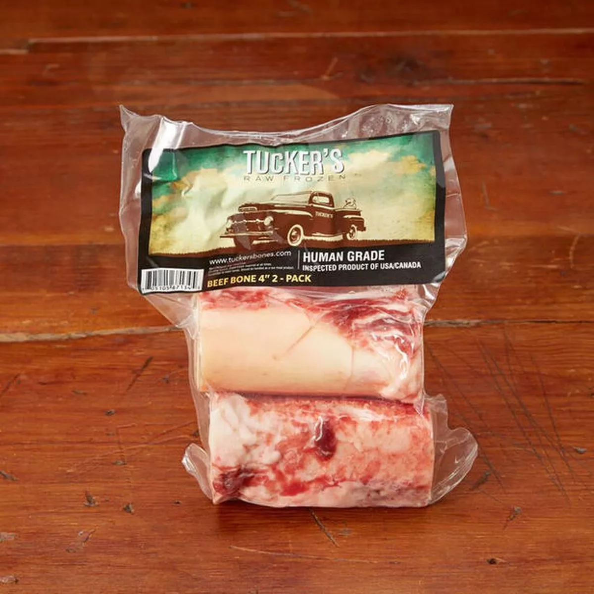 Tucker’s Raw Frozen Beef Bone – 4 Inch – 2 Pack