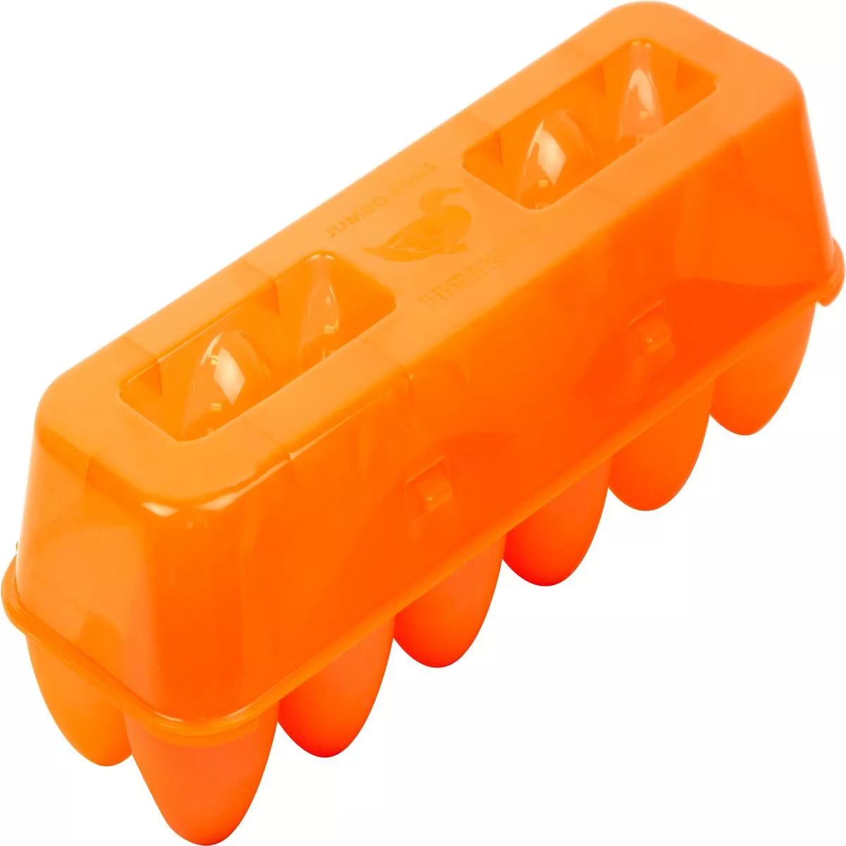Tuff Stuff Plastic Jumbo/Duck Egg Tray – ORANGE | 12 PC
