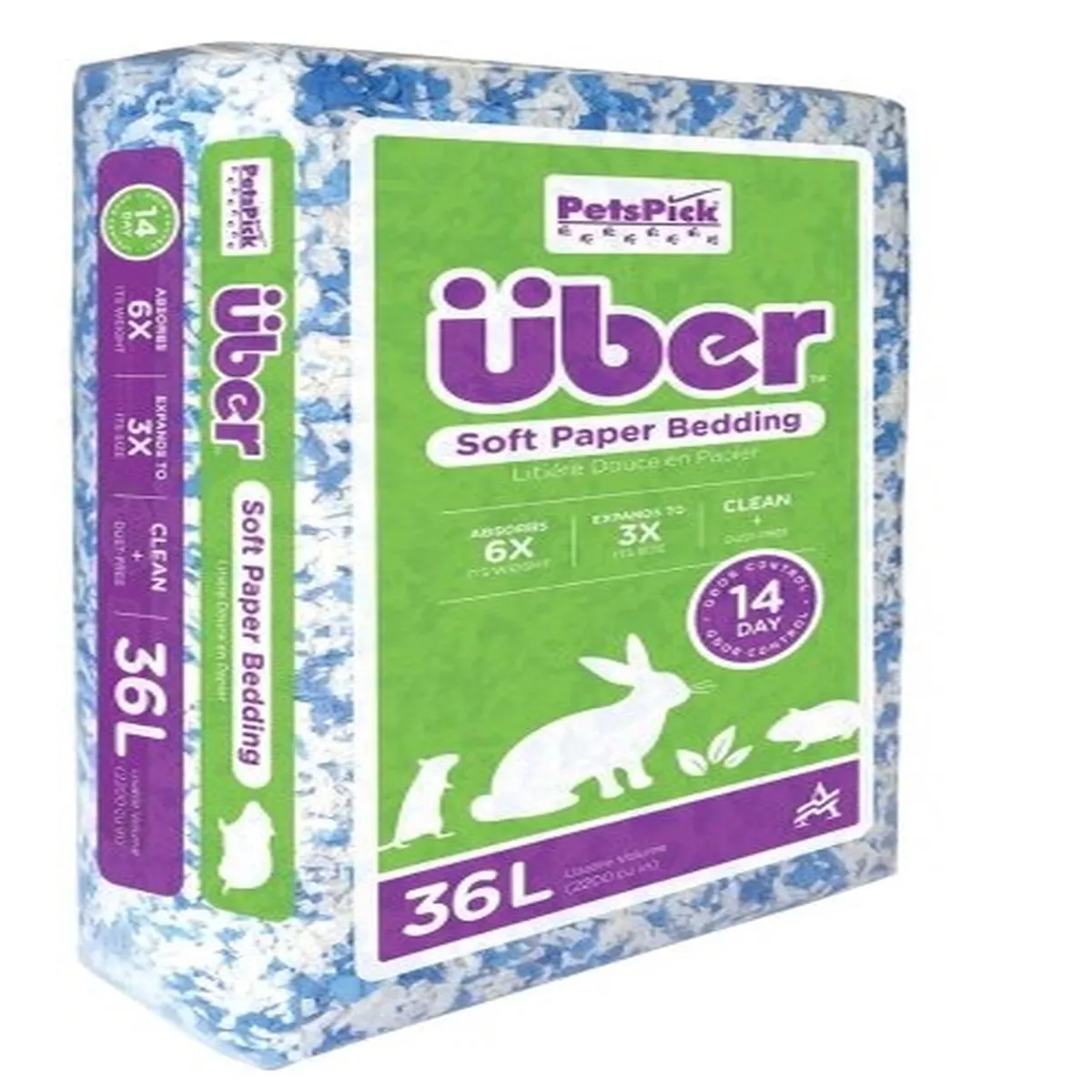 Uber Soft Paper Pet Bedding 36 L