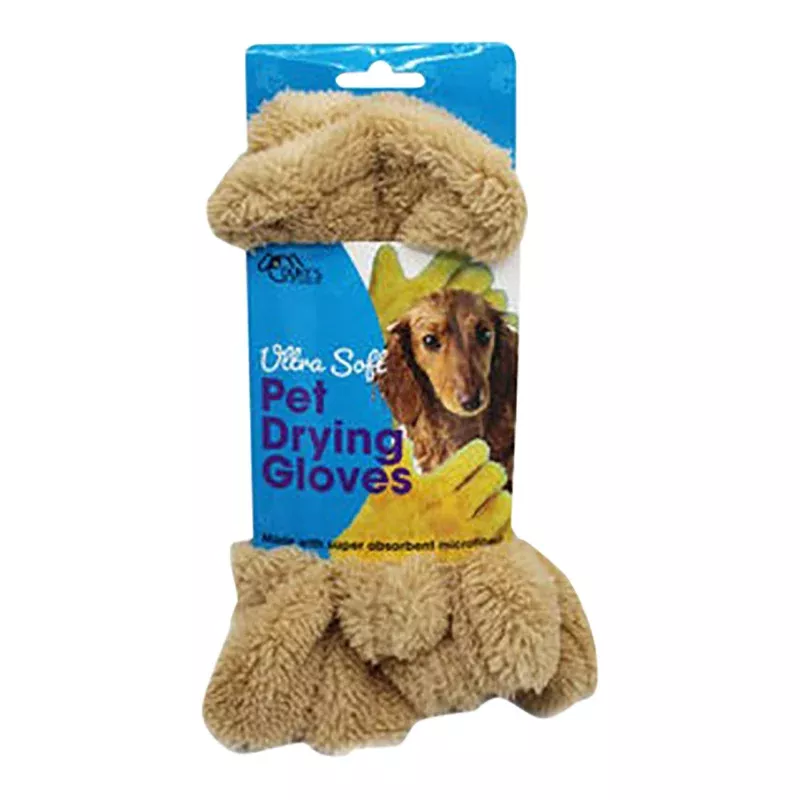 Ultra Soft Pet Drying Gloves Assorted