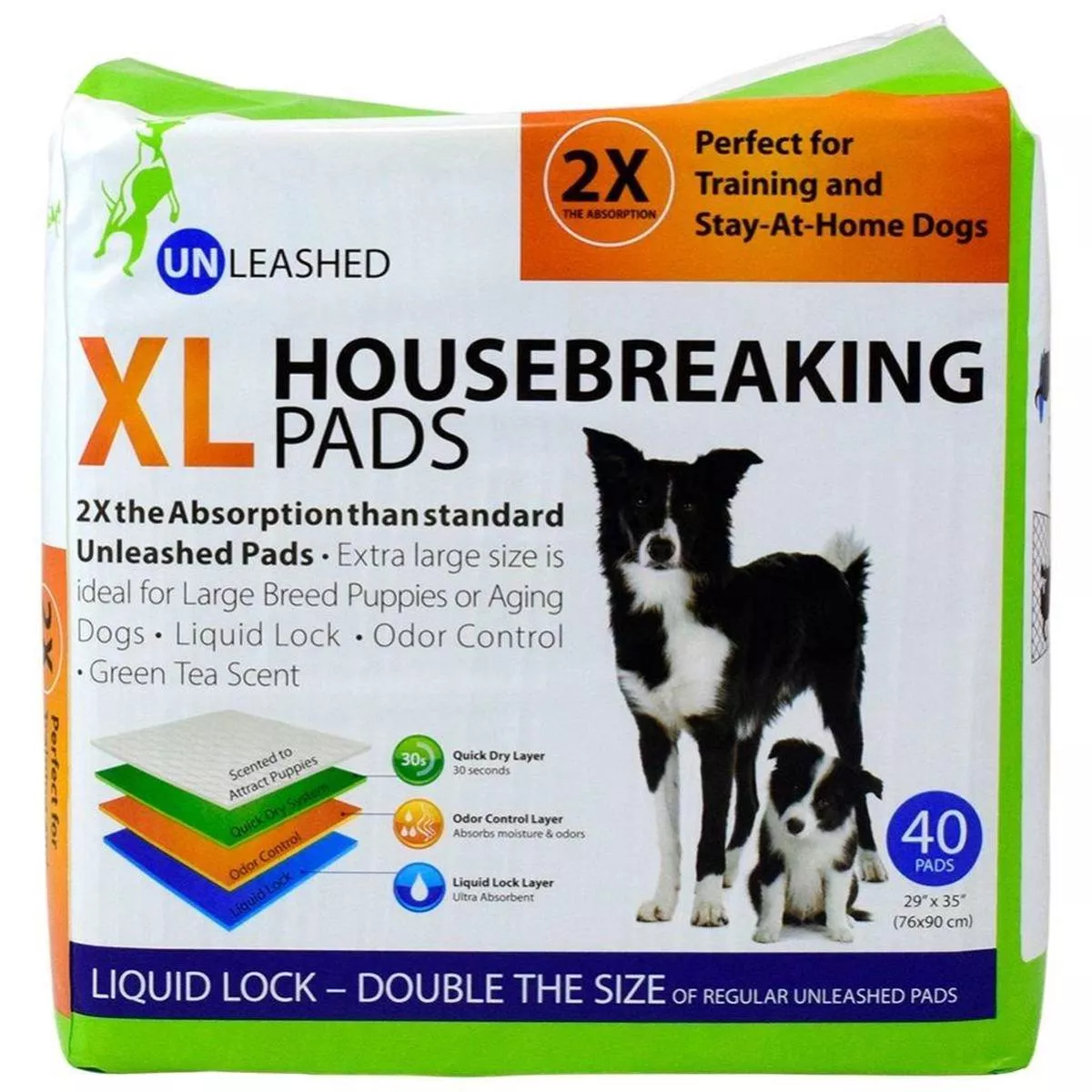 Unleashed Housebreaking Dog Pads, X-Large