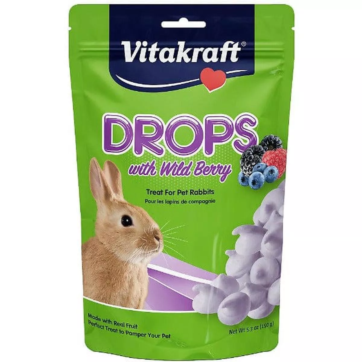 Vitakraft Wild Berry Drops Rabbit Treats