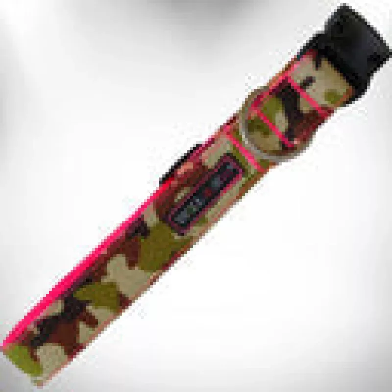 Walk-e-Woo Hot Pink Camo Collar