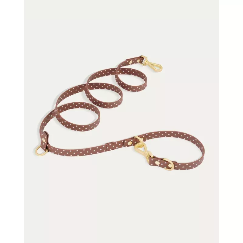 Wander! Multiway Leash - Cocoa Polka Dot Cocoa Polka