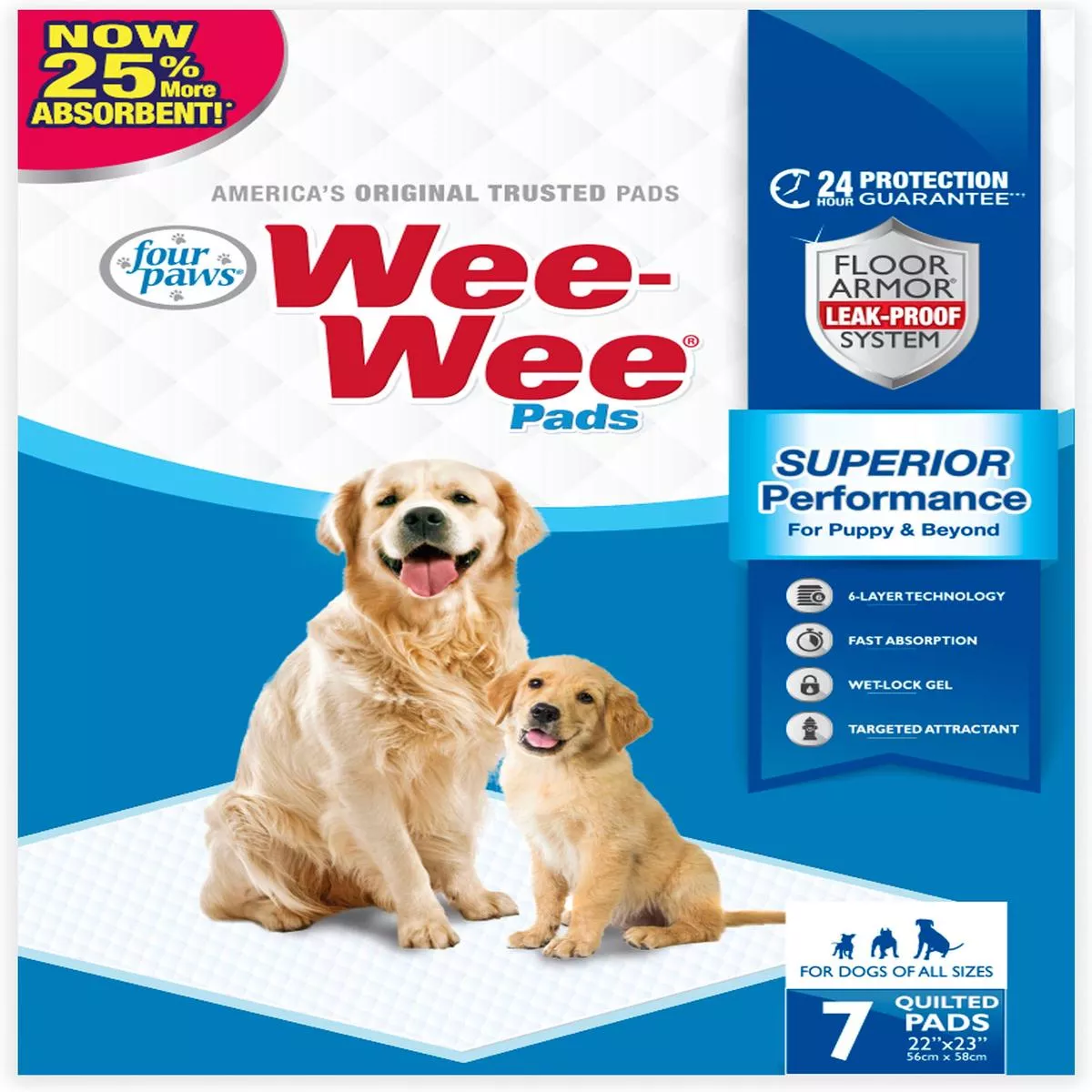 Wee-Wee Pads – 22X23 IN-7 PK