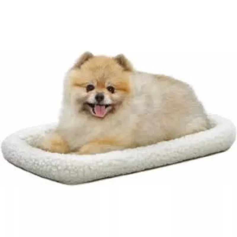 White Fleece Pet Bed