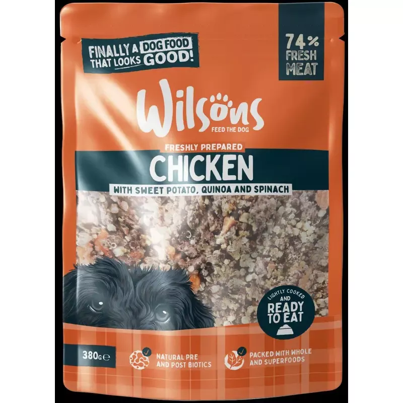 Wilsons Fresh Chicken Wet Pouch 380g