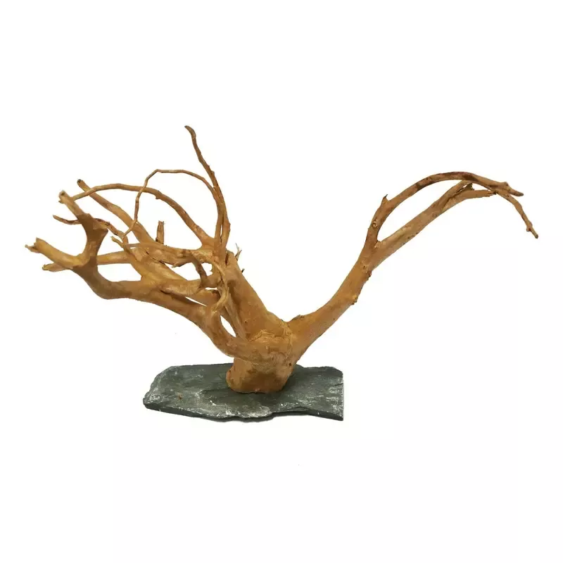 Wood Root With Slate Base 30-40cm