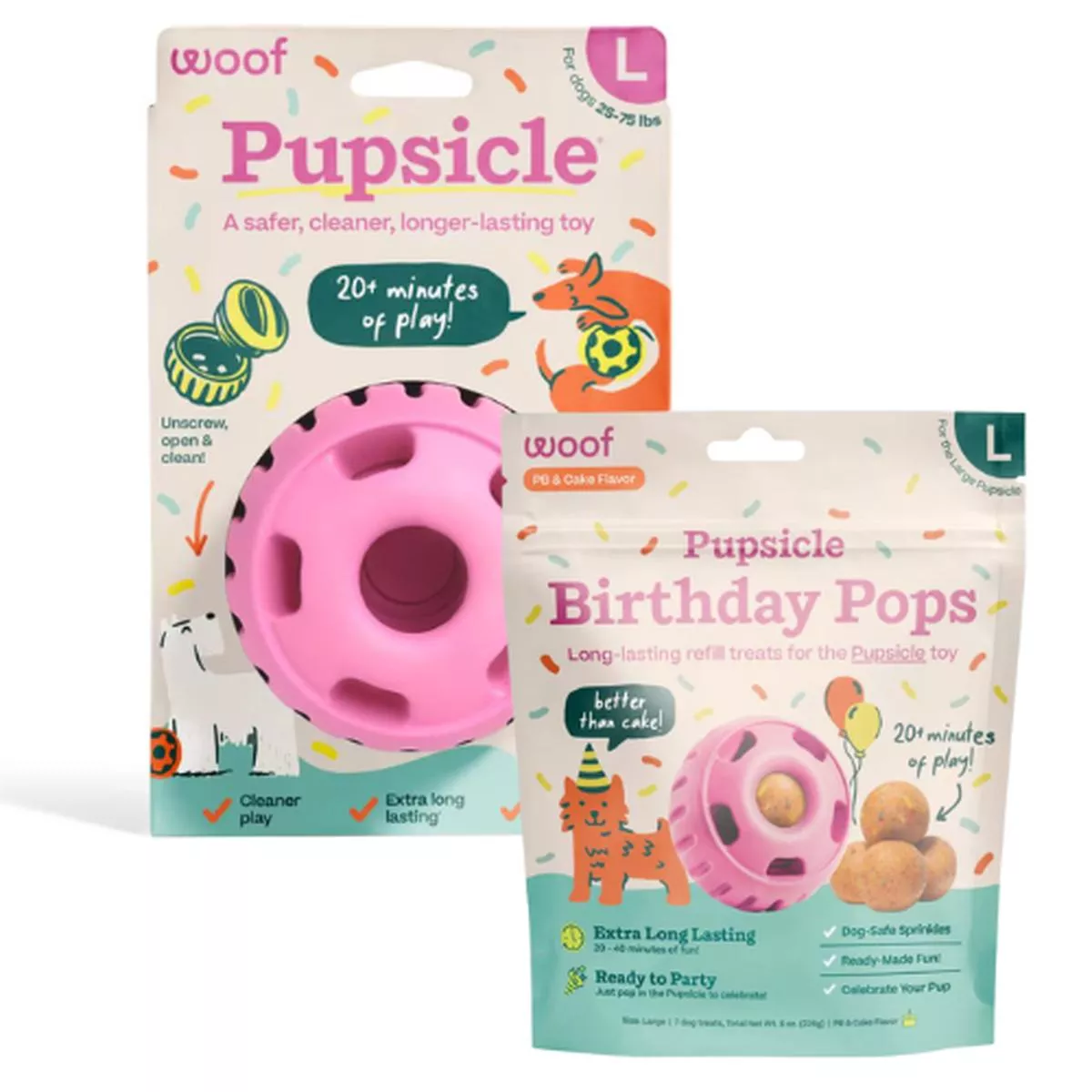 Woof Pupsicle Birthday Bundle Pink