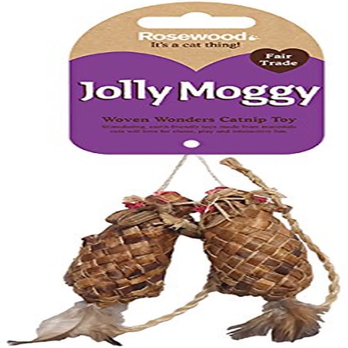 WOVEN WONDERS CATNIP FEATHER MICE