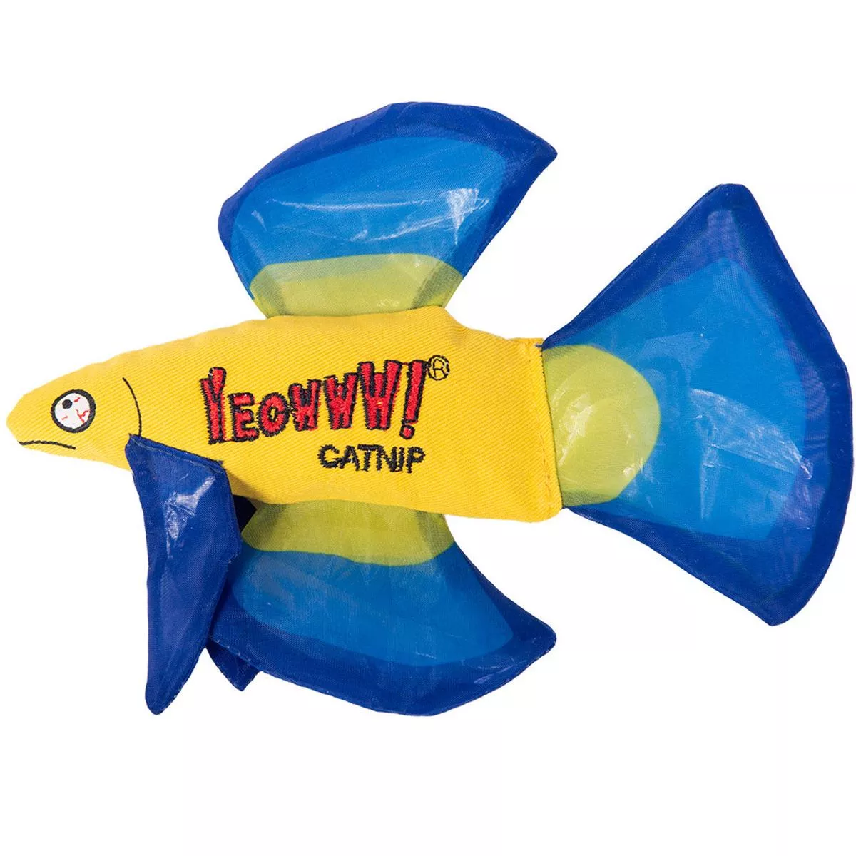 Yeowww! Catnip Mo Betta Fish Cat Toy – Blue