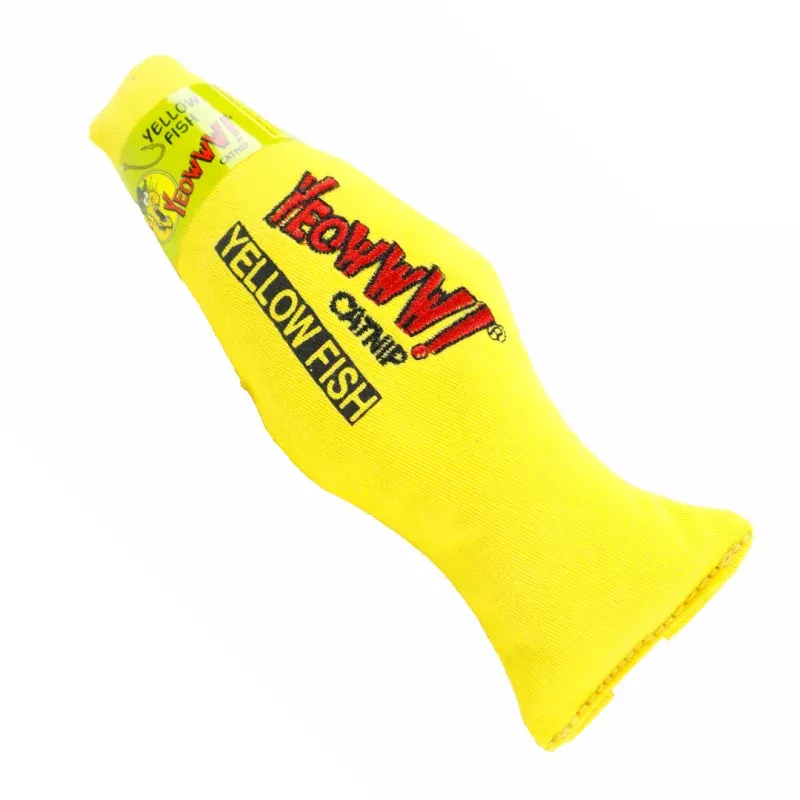 Yeowww! Fish Yellow Catnip Toy