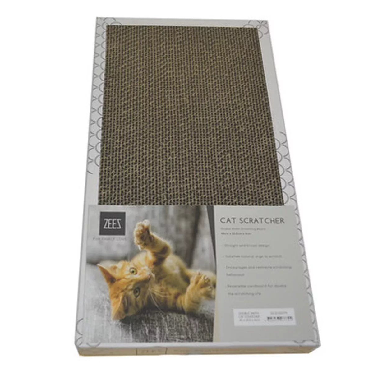ZeeZ Double Width Cardboard Scratcher White