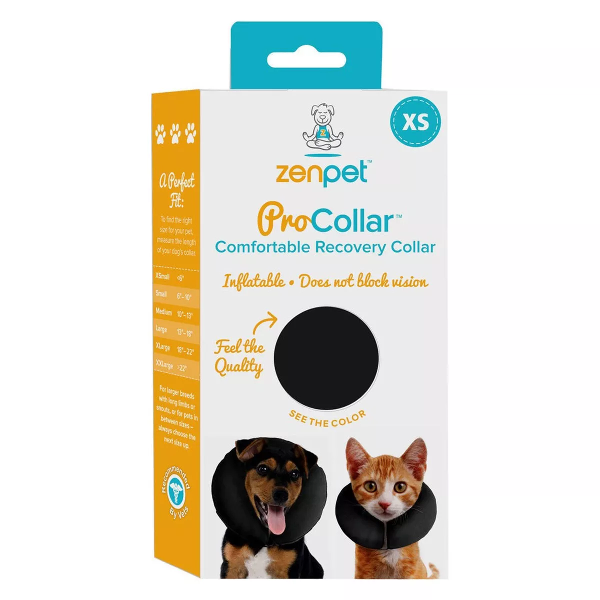 ZenPet ProCollar X-Small Max 6" Inflatable Dog Collar