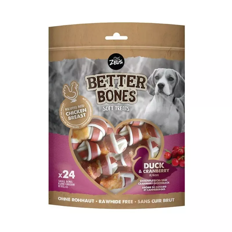 Zeus Bones Duck Wrapped Bones 24Pack