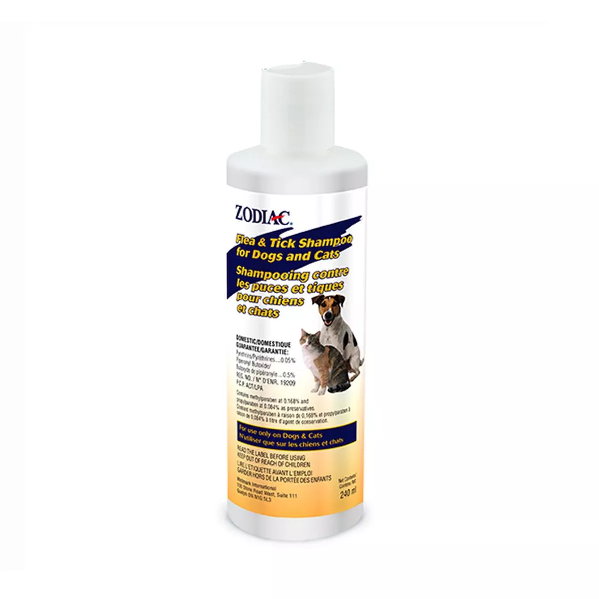 Zodiac Regular Flea & Tick Shampoo for Cats & Dogs, 240-mL