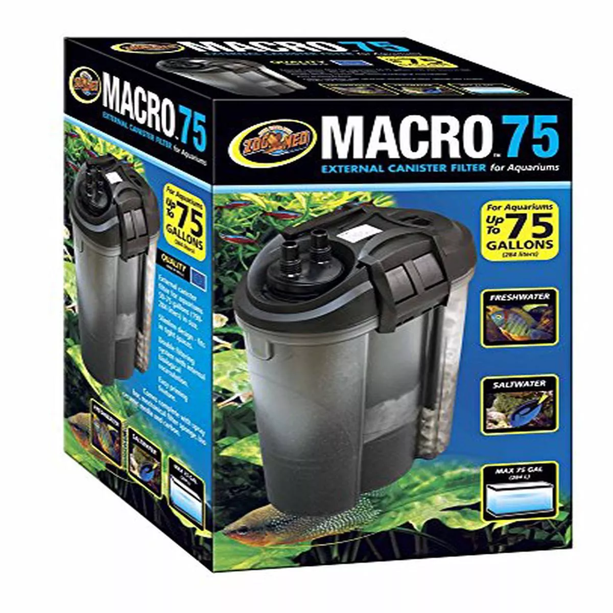 Zoo Med Macro External Canister Filter (75galon) – Default Title